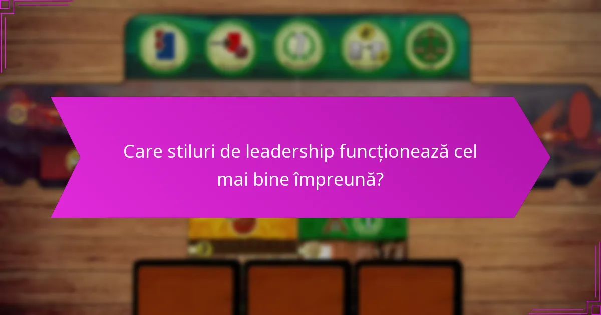 Cum creează diferitele stiluri de leadership sinergie?
