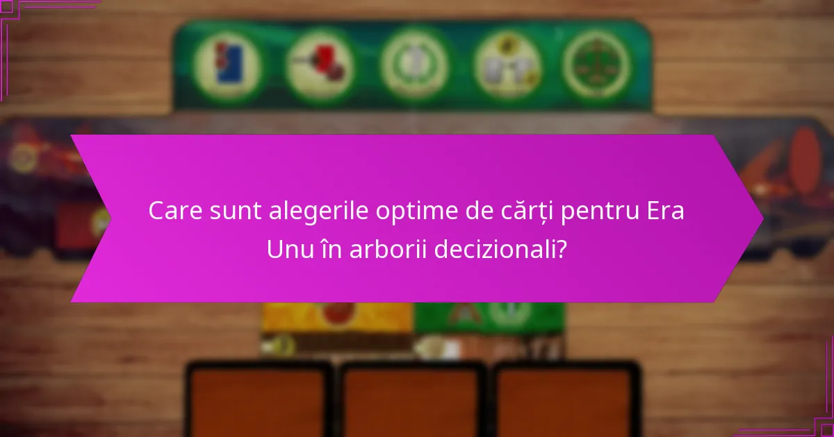 Cum să determinăm ordinea de selecție în Era Unu?