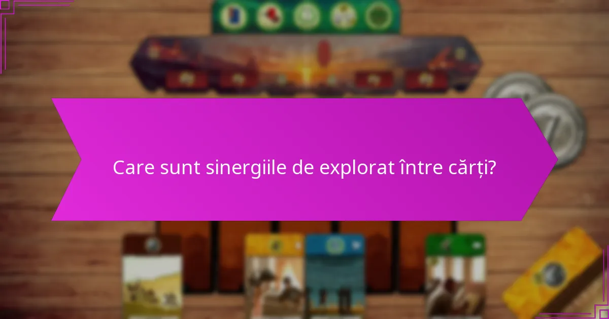 Care sunt sinergiile de explorat între cărți?