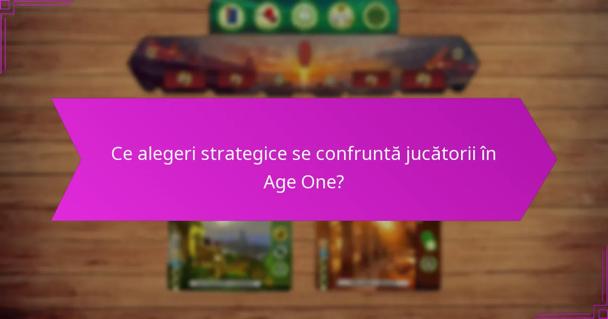 Cum se manifestă competiția pentru resurse în Age One?